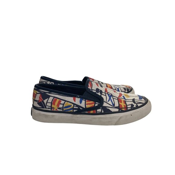 Sperry Women's  size 5M Multicolor Abstract Canvas Slip-On sneakers Shoes - Picture 6 of 8